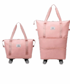 Expandable Travel Weekend---With 4 Wheels - Pink