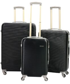 Expert Travel Ware - 3 Piece Luggage Set - Black