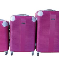Expert Travel Ware - 3 Piece Luggage Set - Hot Pink