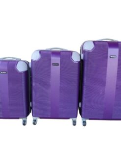 Expert Travel Ware - 3 Piece Luggage Set - Purple