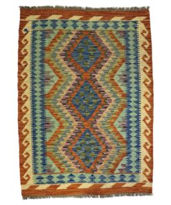 Exquisite Handmade Afghan Kilm Chobi Area Rug 147 x 108 cm