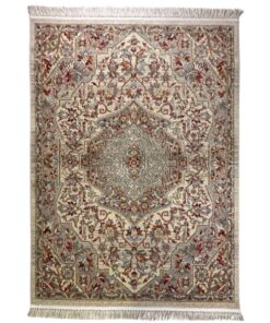 Exquisite Persian Floral Beige Tabreez Area Rug / Carpet 200 x 150cm
