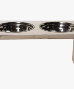 Extra Large Feeder With 2 Bowls - White