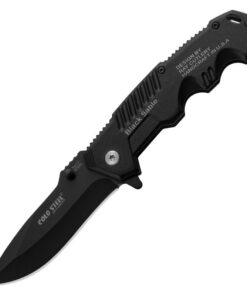Extreme Outdoor knife, 7.75in S.S. Folding Knife for Outdoor - Black