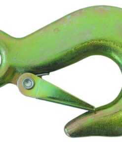 Eye Hook with Self Closing Latch for Winch Straps and Cables