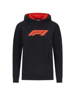 F1 FW Kids Large Logo Hooded Sweat - Black - 9-10 years