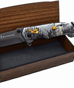 FA18 Eagle Engraved Browning Foldable Knife