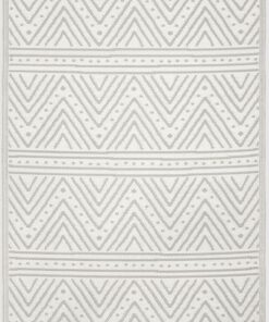Fab Habitat Outdoor / Indoor Rug Patan Beige Chevron