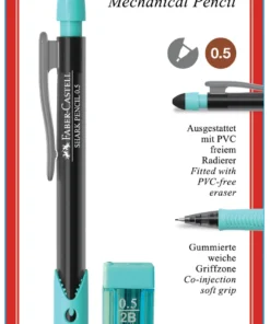 "Faber Castell Shark Mechanical Pencil 0,5mm In Plus Spare Leads"