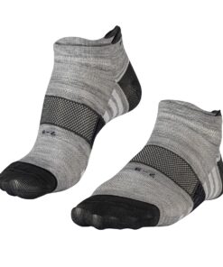 FALKE Hidden Dry Lite Performance Running Socks - Mid Grey/Black - 4-6