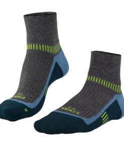 Falke Stride Anklet - Grey & Heather Teal - 10-12