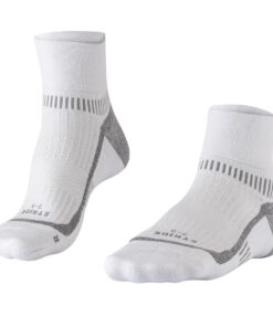FALKE Stride Anklet Performance Running Socks - White/Grey - 7-9