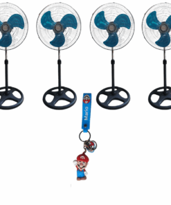 Fan Standing 18 Inch Steel Blade Fan Of Four With Free Key Ring