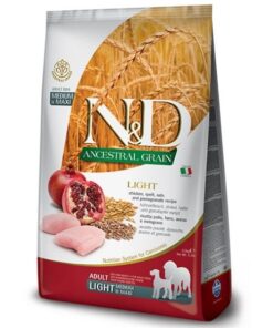 Farmina N&D Ancestral - Chicken, Spelt, Oats & Pomegranate Light 12kg