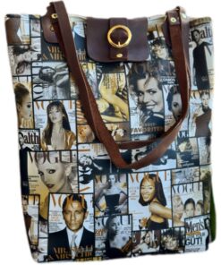 Fashion Leather Handmade Handbag Magazine Cover Print