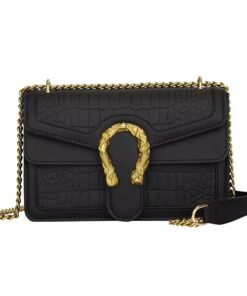 Fashion Metal Chain Small Shoulder Crossbody Bag for Women