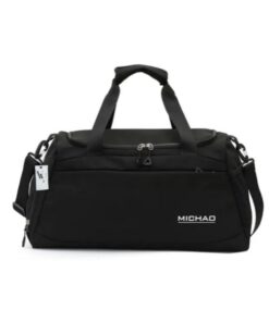 Fashion Sports Gym Travel Duffel Bag - Black