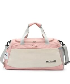 Fashion Sports Gym Travel Duffel Bag - Pink