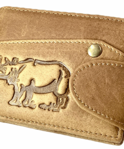 Fashionable Genuine Cow Leather Men Wallet - Brown