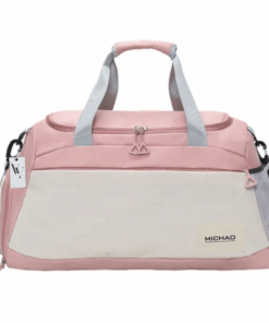 Fashionable Sports Gym Travel Duffel Bag - Dusty Pink