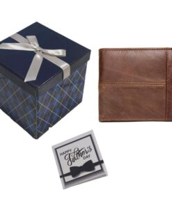 Father's Day Ideal Gift - Genuine Leather Wallet & Gift Box & Gift Card - B