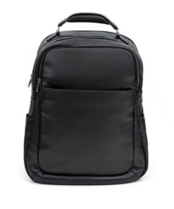 Faux Leather Laptop Backpack with Durable Design, - Fits 15" Laptop