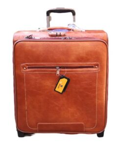 Faux Leather Trolley Laptop Cabin Luggage Bag Overnight Bag