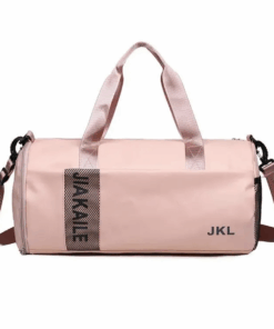 Faux Leather Waterproof Gym & Duffel Bag - Pink