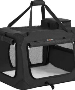 Feandrea Pet Transport Carrier Bag, Black