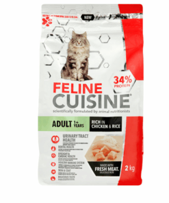 Feline Cuisine Cat Food Adult 1+ Years Rich In Chicken & Rice (2kg)