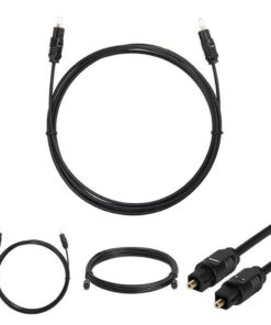 Fiber Optic Digital Audio Cable 2 Meter Black