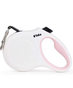 FIDA - JFA - Heavy Duty Retractable Dog Leash - White, Pink