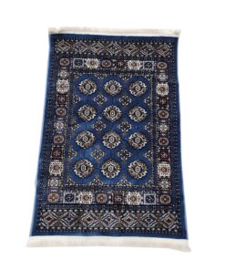 Fine blue bukhara 110 x 80 cm