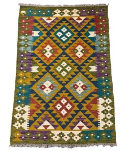 Fine Hand-Woven Maimana Kilim 144 x 100 cm