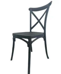 Fine Living Cross Back Dining Chair Black