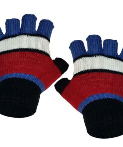 Fingerless Gloves - Red Stripe