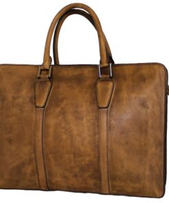 Fino 1718B-170 Full Grain Aniline Nappa Leather 15 Inch Laptop Bag