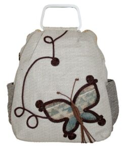 Fino B318-HD Stylish Handmade Sleek Backpack - Cream