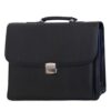 Fino BB-139 Faux Leather 15 Inch Laptop Briefcase - Black