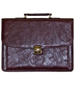 Fino BB-139 Faux Leather 15 Inch Laptop Briefcase - Brown