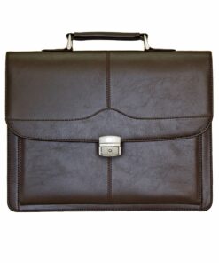 Fino BCH65L-052 Unisex Faux Leather 15â Laptop Briefcase - Brown