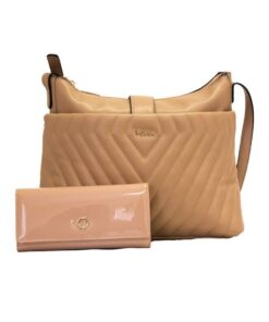 Fino BK-111+A59 Faux Leather Fashionable Handbag with Purse Set