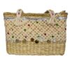 Fino CJK-05060 Exotic Stylish Straw Beach Bag - Beige