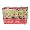 Fino CJK-05060 Exotic Stylish Straw Beach Bag - Pink