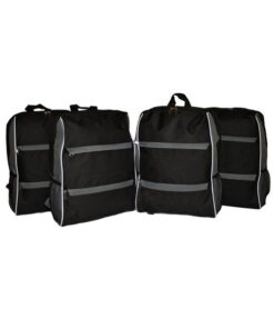 Fino DL-1003 Everyday Classic Grade R - 2 School Backpack Combo Set of 4 - Black