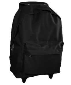 Fino DL-1004 Unisex Grade R -1 Trolley Wheeled School /Travel Backpacks - Black