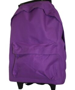 Fino DL-1004 Unisex Grade R -1 Trolley Wheeled School /Travel Backpacks - Purple