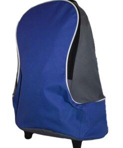 Fino DL-1008 Unisex Grade R - 1 Trolley Wheeled School /Travel Backpacks - Blue