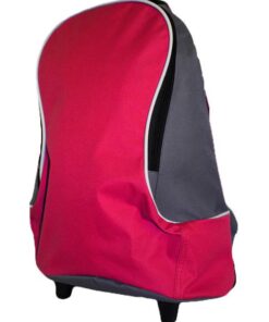 Fino DL-1008 Unisex Grade R - 1 Trolley Wheeled School /Travel Backpacks - Pink