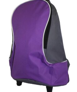 Fino DL-1008 Unisex Grade R - 1 Trolley Wheeled School /Travel Backpacks - Purple